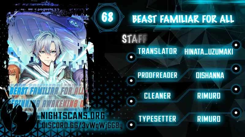 Beast Familiar for All: Beginning Awakening of Mythical Talents Chapter 68 1